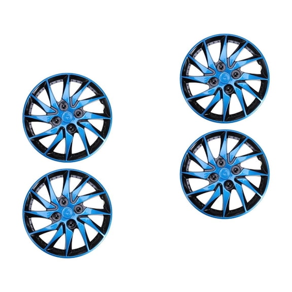KALLORY Wheel Hub Caps Black PP Plastic for Car Use Auto Rim Refit Styling 4Pcs
