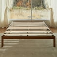 thumbnail image 6 of LIFEMENT Full Classic Wood Platform Bed Frame, Solid Wood, No Box Spring Needed, Easy Assembly, Minimalist Modern Design, Under Bed Storage, Cherry, 6 of 10