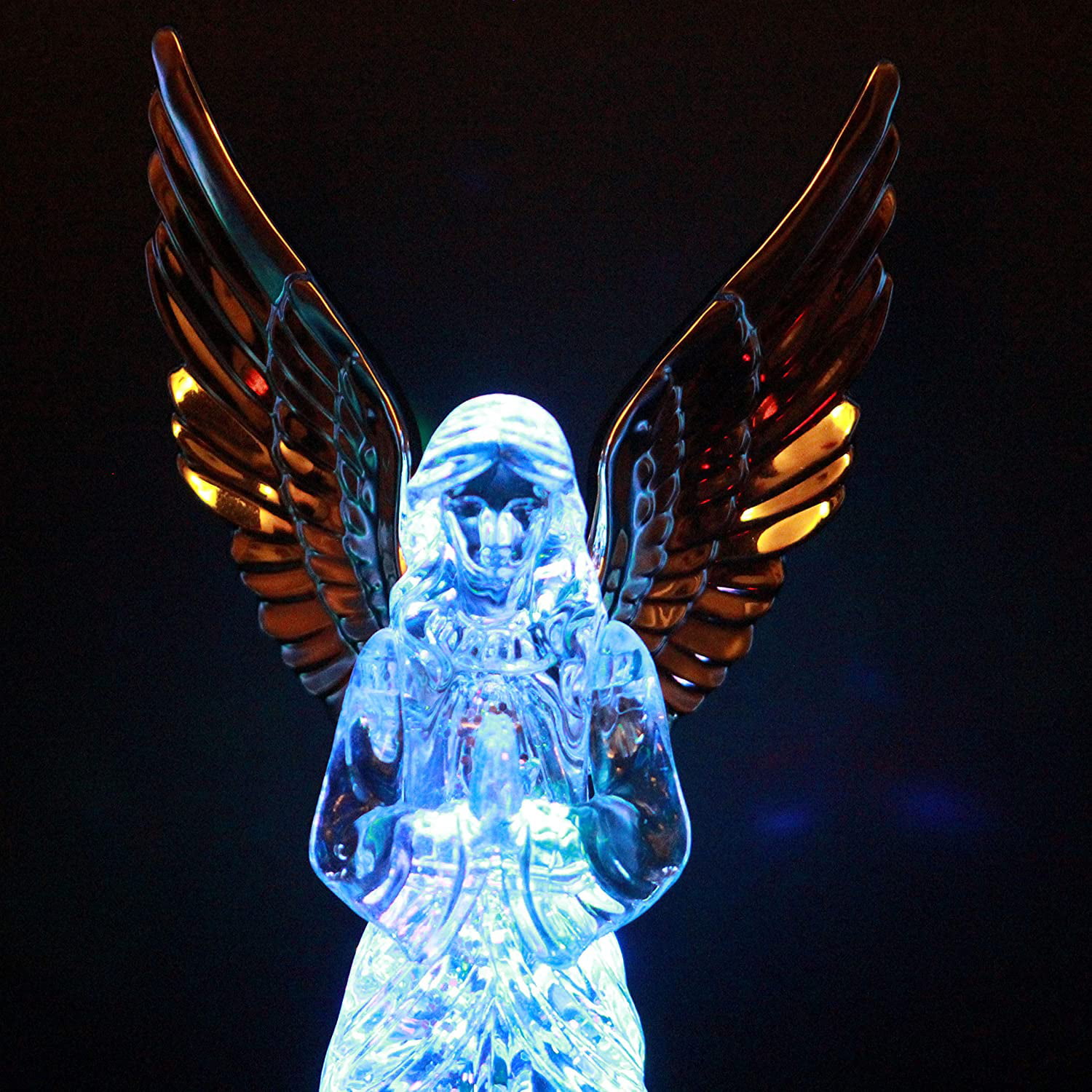 NEW Light-Up Praying Angel Multi-color Changing with Wings Surround