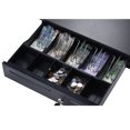 thumbnail image 4 of Heavy Duty Electronic Cash Drawer Box Case Storage 5 Bill 5 Coin Trays Check Entry Support Auto Manual Open Key-lock RJ11 for Epson Star POS Printer Money Register - Coin Tray Adjustable Moveable, 4 of 7