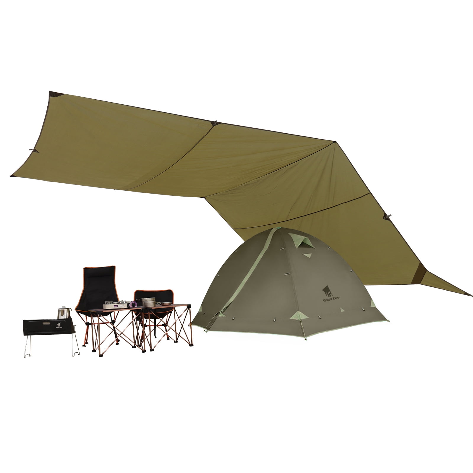 hilleberg military tents Atlas Basic Tactical Atlas tent version Camera Assistant Toolkit versatile and comfortable Markisen | Marquises Farbe:BRIGHT GREEN