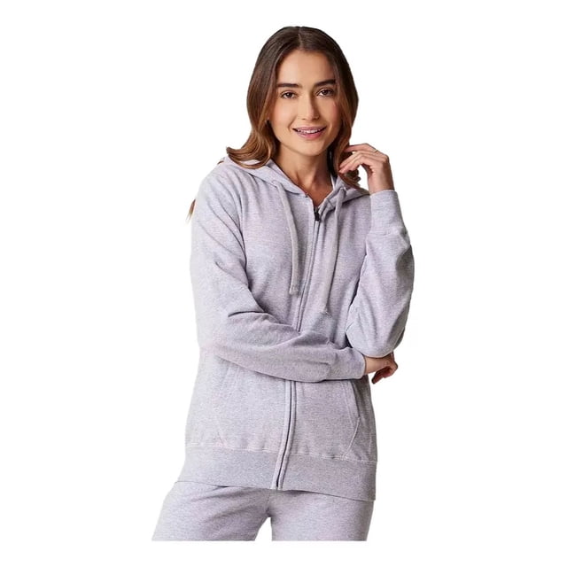 Sudadera Optima Capucha Cierre Con Cangurera Dama Mujer