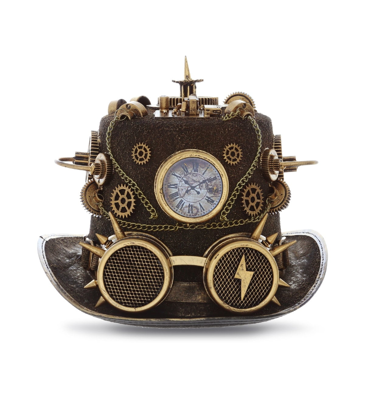 Photo 1 of Attitude Studio Steampunk Time Traveler Goggles Top Hat, Novelty Costume - Gold