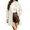 White #46, variant on Women's Hooded Cardigan Jacket Long Loose Open Front Fleece Coat Fall Winter Cable Knit Causal Jacket, L