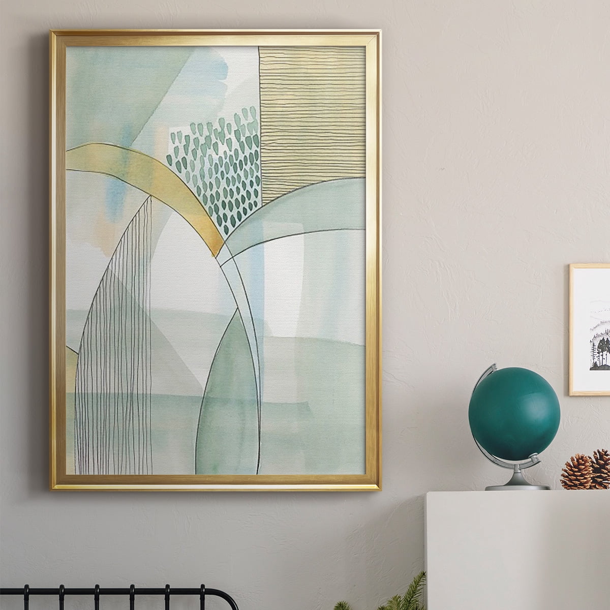 Mint Reflection I Premium Framed Print, in Gold, Black, or Silver - Ready to Hang