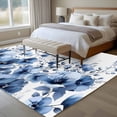 thumbnail image 4 of Large Area Rugs for Living Room Bedroom, Blue Blooms Floral 8'x10' Rug Washable Carpet Runner Indoor Outdoor, Farmhouse Spring Flowers Botanical Non Slip Floor Mats Rug for Kitchen, Patio, 4 of 8