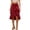 Wine, variant on Skirts for Women Elegant High Waist Skirt with Asymmetric Hemline Flowy Layered Design Soft Casual Womens Midi Skirt Beige L
