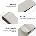 thumbnail image 2 of 4pcs Money Fixing Clips Portable Money Storage Clip Stainless Money Clip Bill Clip, 2 of 5