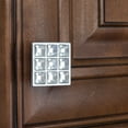 thumbnail image 3 of GlideRite 1-1/2 in. Square Crystal Cabinet Knob with Polished Chrome Base, 3 of 4