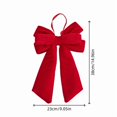 thumbnail image 3 of Qjidjing Christmas Tree Ornaments, Large Velvet Bow Hanging Pendants, for Christmas Tree, Front Door, Home Wall Holiday Decor, 3 of 6
