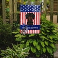thumbnail image 2 of Carolines Treasures BB3127GF Patriotic USA Dachshund Black Tan Garden Size Flag, 2 of 2