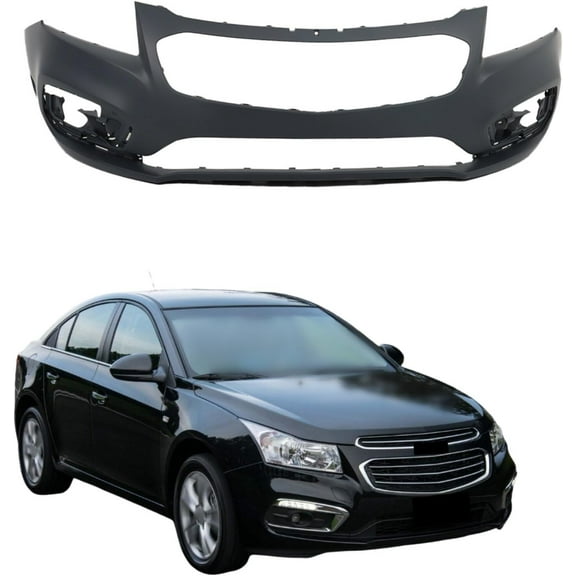 waltyotur Primed Plastic Front Upper Bumper Cover GM1000976 94525910 Replacement for Cruze 2015 and Cruze Limited 2016