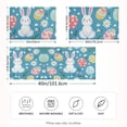 thumbnail image 2 of Yayeee Pillowcase King Size Set of 2 Satin Wrinkle Resistant Pillow Case, Blue Easter Bunny, 2 of 8