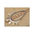 thumbnail image 3 of Golden Tone Ocean Faux Topaz White Rhinestone Accented Necklace Earring Set, 3 of 5