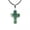 Dark Green, variant on 10pcs India Agate Stone Necklace Cross Agate Pendant for Women Men Wholesale