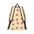 thumbnail image 3 of Balery Strawberries Vintage Canvas Backpack for Men and Women - Large Capacity, Durable Travel Laptop Bag for School, Work, Hiking, and Outdoor Activities, 3 of 7