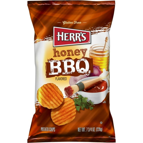 Herr's Honey Barbecue Potato Chips 7.75 oz