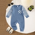 thumbnail image 2 of KPOPLK Baby Boy Footless Snug Fit Sleepers Pajamas,Infant Boy Long Sleeve Pjs,Newborn Boy Sleep N Play Sleepwear One Piece 0 3 6 9 12 18 Months Size 0-3 Months, 2 of 5