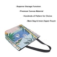 thumbnail image 3 of FORMRS Womens Canvas Tote Bag with Zipper Inner Pocket Shoulder Handbag, Pink Seaside, 3 of 7
