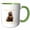 Green/White, variant on 3drose, Washington Territory Mammal the Olympic Marmot, 11oz Magic Transforming Mug