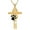 Gold, variant on Pet Urns For Dogs / Cats Paw Print Cross Cremation Jewelry for Pet Infinity Cross Urn Necklace for Ashes Keepsake Loved One Memorial Jewelry for Dog/Cat Ashes