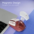 thumbnail image 7 of Uciefy Bluetooth Wireless Mouse, USB C Rechargeable Battery Level Visible Mouse with USB Receiver & Type-C Adapter for Laptop/PC/Mac/iPad-Red, 7 of 7