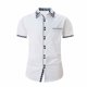 thumbnail image 1 of Camisas de Manga Larga para Hombres Moda Ocio Botón Bolsillo Flip Collar Red, Tela Suave Transpirable para Invierno Casual, 1 of 8