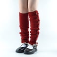 thumbnail image 4 of Dyfzdhu Women Winter Leg Warmers Thermal Crochet Knitted Boot Socks Knee Length Thermal Buttons Pile Socks, 4 of 8