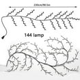 thumbnail image 4 of CNKOO Willow Vine String Lights 7.55Ft IP44 Waterproof LED Vine Lights 144LEDs Artificial Plant Tree Branch Lights Decorative Warm White Ambience Wall Light DIY Vine Light Strip Reusable, 4 of 8