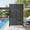 Black, variant on TopComfy Outdoor Privacy Screen 72" H x 47" W Freestanding Privacy Fence Screen with Stand, HDPE Privacy Wall Outdoor Panel for Patio, Balcony, Deck & Backyard, White