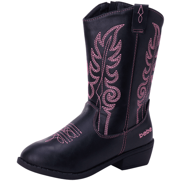 Bebe Girls’ Cowgirl Boots Classic Western Cowgirl Boots (Toddler/Girl