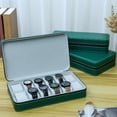 thumbnail image 2 of 2025 New 6/10/12 Girds Portable Watch Storage Boxes Organizer with Zipper Classic Style Multifunctional Watch Display Box (Black 12 grids), 2 of 7