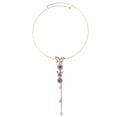 thumbnail image 1 of MasteelfCA 1Pc Retro Butterflies Necklace Decorative Collarbone Chain Adjustable Necklace, 1 of 7