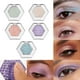 thumbnail image 3 of Sombras de ojos con brillo y perla (hasta 24 horas de duración), paleta de sombras de ojos, resistente al agua, aspecto natural, fórmula saludable, color morado, 3 of 3