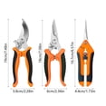 thumbnail image 5 of 3 Pack Stainless Steel Pruning Shears & Garden Scissors, Premium Handheld Clippers for Gardening, Plants, Flowers, Shrub Trimming - Ergonomic Design with Durable Blades, 5 of 6