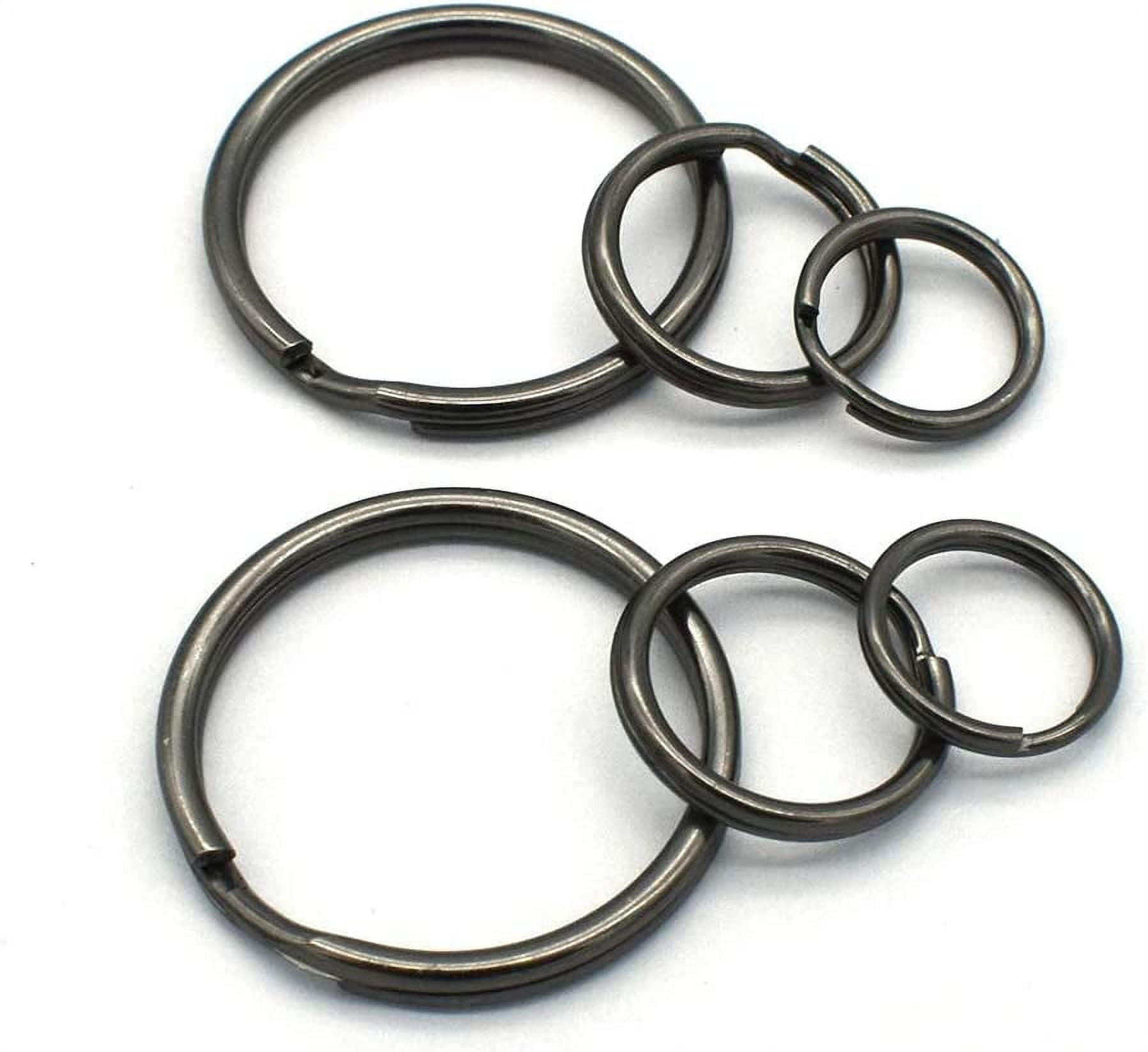 Metal Large Key Ring 7.7cm Big Key Holder Ring with Swivel Clasps 3 Split  Rings