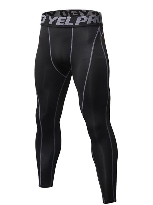 Mens Workout Compression Tights Apparel Gym Under Base Layer Running Long Pants 