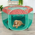 thumbnail image 2 of FurHaven Pet Products Mesh Open-Air Pet Playpen - Watermelon, Extra Large, 2 of 11