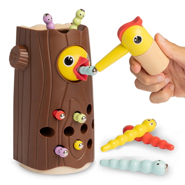 Juguete magnético Nene Toys Little Woodpecker Montessori de 2 a 4 años