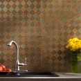 thumbnail image 2 of FASÄDE Miniquattro Decorative Vinyl Backsplash 15 sq ft Kit in Copper Fantasy, 2 of 6
