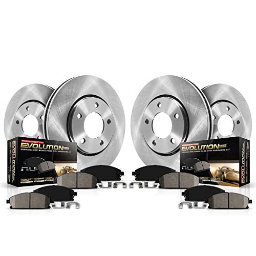 Power Stop KOE4077 Autospecialty Front and Rear Replacement Brake Kit-OE Brake Rotors & Ceramic Brake Pads