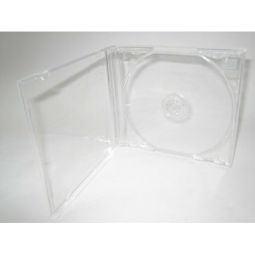 10 Standard 10.4mm Single CD Jewel Cases w Clear Tray E-KC04PK -CDA, Made in USA