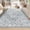 Gray White, variant on Aonewoe Modern Area Rug 8x10 Rugs for Living Room Washable Thin Bedroom Rug Large Low Pile Carpet Rugs for Living Room Dining Room Office (Beige Camel)