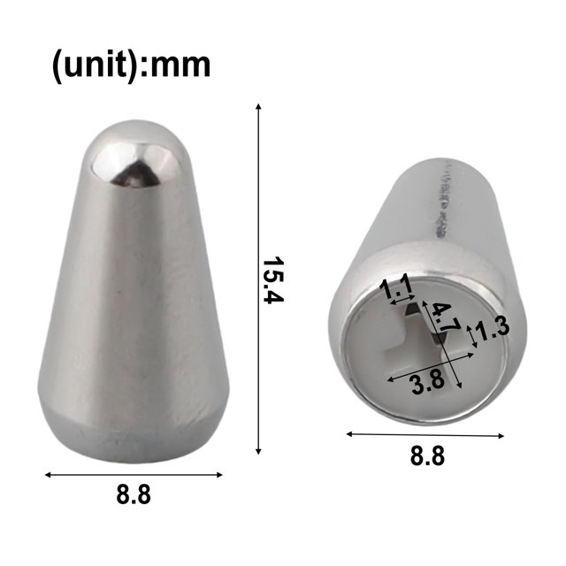 Metal Guitar Switch Tip Switch Knob For Lp For Epi Style Electric Guitars For Pickup 1Pc Silver Shenzhuyue