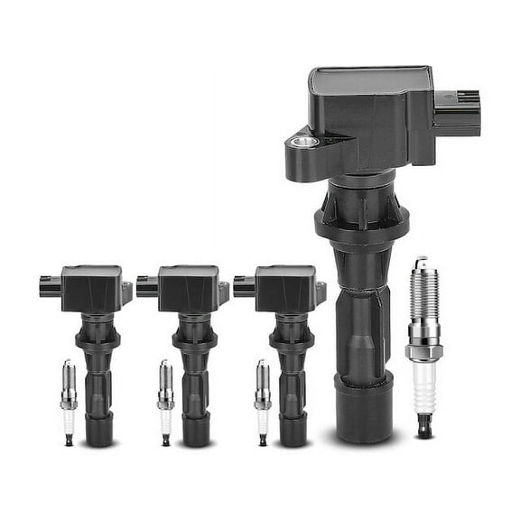 Ignition Coil and Spark Plug Kit 8 - Compatible with 2006 - 2013 Mazda 6 2007 2008 2009 2010 2011 2012