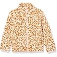 thumbnail image 2 of Girls' Sherpa Fleece Full-Zip Jacket, Ivory, Leopard, Small, 2 of 2