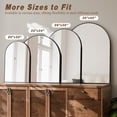 thumbnail image 6 of YVANLA 40"x30" Arched Bathroom Mirror Wall Mounted Mirror with Aluminum Alloy Frame, Black, 6 of 8