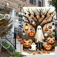 thumbnail image 3 of 1pc 2D flat Halloween BOO! Banner, Pumpkin and Ghost Design, Orange and Black Indoor/Outdoor Decoration, 3 of 5
