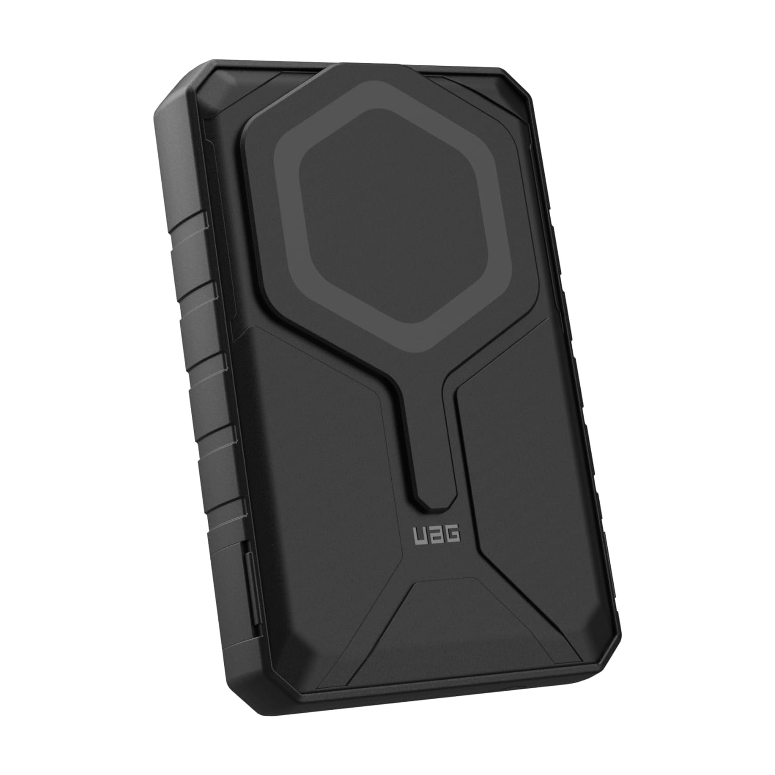 UAG 10000mAh Power Bank SRGE 20W 2-Port USB-C USB Magnetic Wireless Portable Charger Fast Charging Battery Pack w/Kickstand Compatible with iPhone 17, Samsung Galaxy S25, Black/Grey