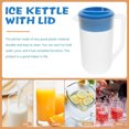 thumbnail image 3 of RENACLIPY Drinking Water Pitcher Blue Plastic for Outdoor Dining in Summer 1Set, 3 of 5